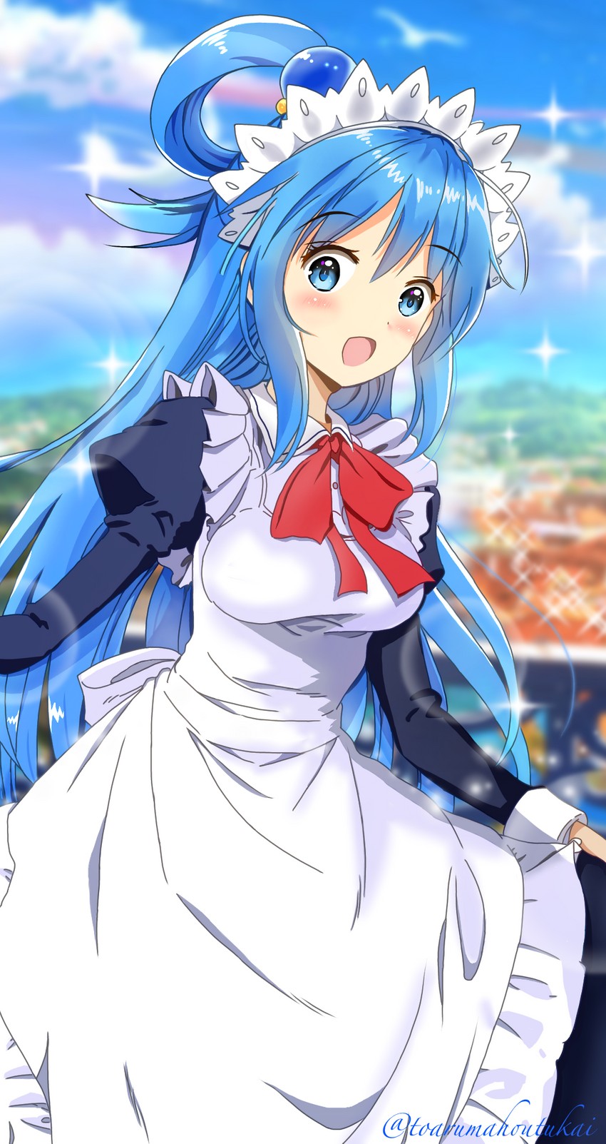 aqua (kono subarashii sekai ni shukufuku wo!) drawn by nakki_(toarumajyutushi)