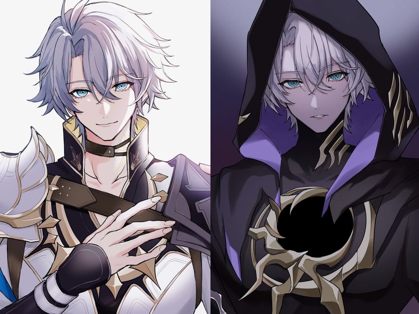 phainon and flame reaver of the deepest dark (honkai and 1 more) drawn by hoshino_57