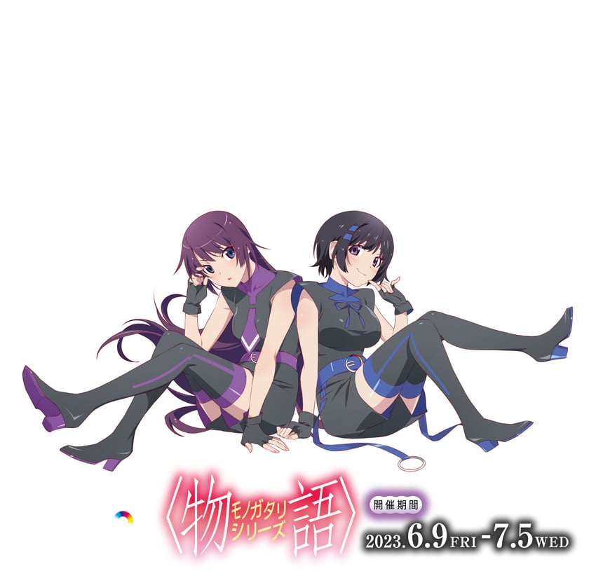senjougahara hitagi and hanekawa tsubasa (monogatari)