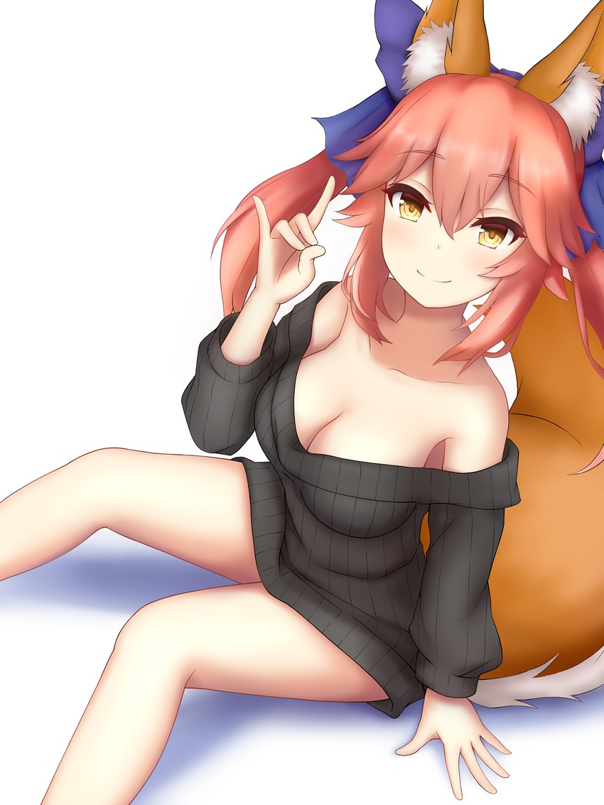 tamamo and tamamo no mae (fate and 2 more) drawn by rachione