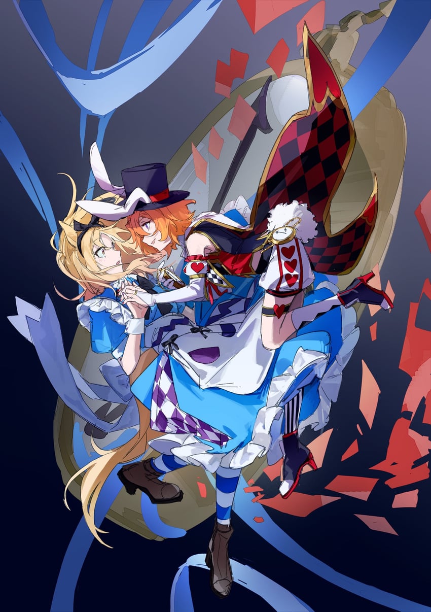 alice, t.m. opera o, narita top road, and white rabbit (umamusume) drawn by zizzu