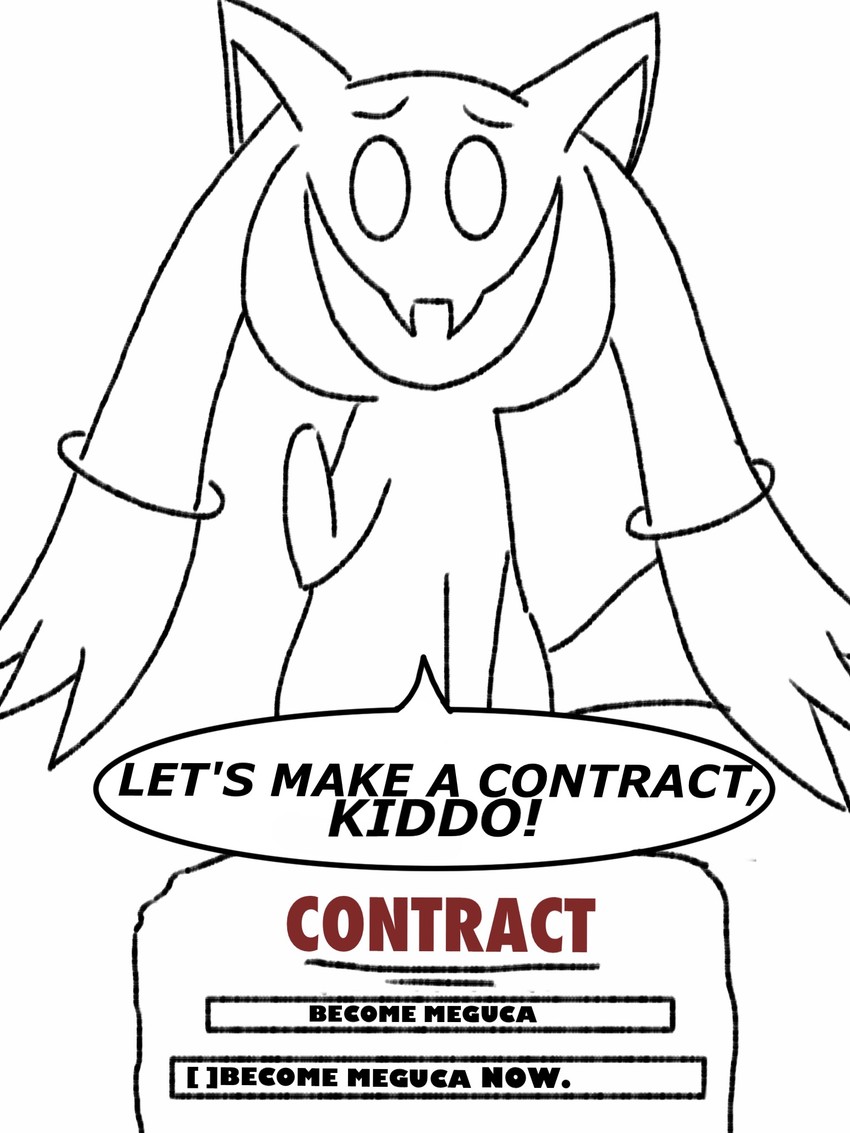 kyubey and snatcher (mahou shoujo madoka magica and 1 more) drawn by gumby-chan