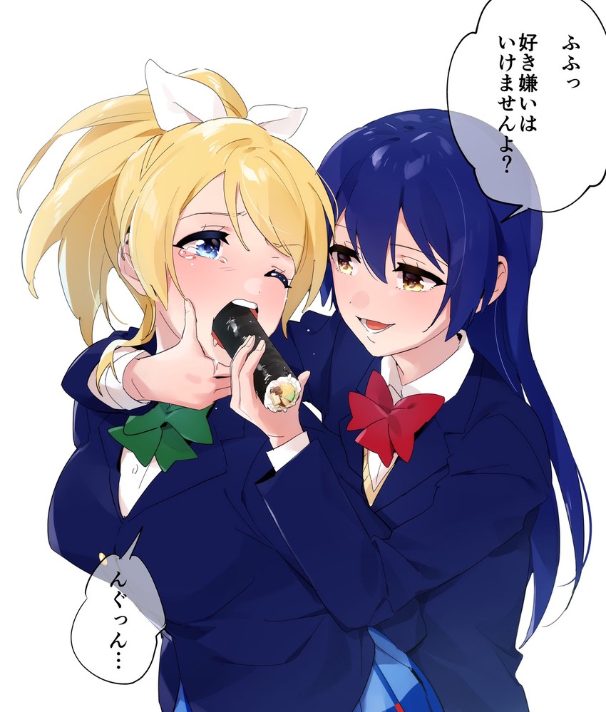 sonoda umi and ayase eli (love live! and 1 more) drawn by nanatsu_no_umi