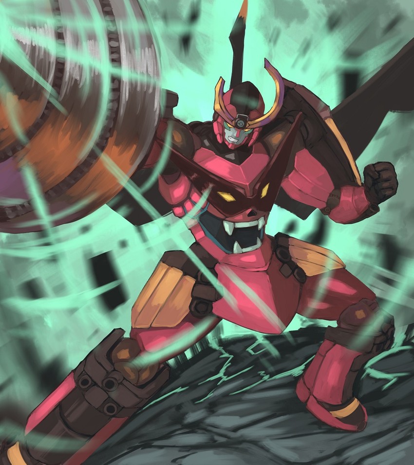 gurren-lagann (tengen toppa gurren lagann) drawn by tesshii_(riza4828)
