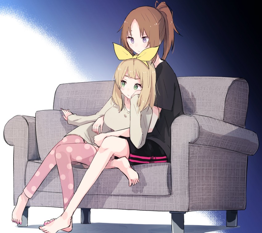 nakagawa natsuki and yoshikawa yuuko (hibike! euphonium) drawn by shiroshi_(denpa_eshidan)