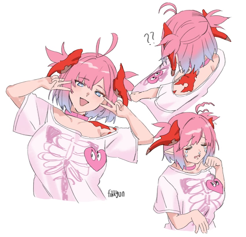 yumemi riamu and chichiri (idolmaster and 2 more) drawn by fikkyun