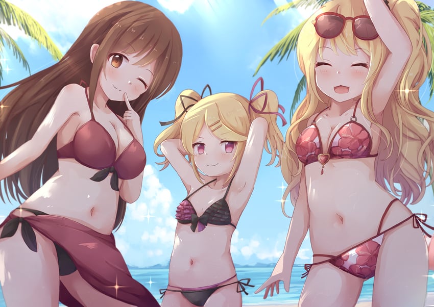 io, suzuna, and misaki (princess connect!) drawn by nyxerebos