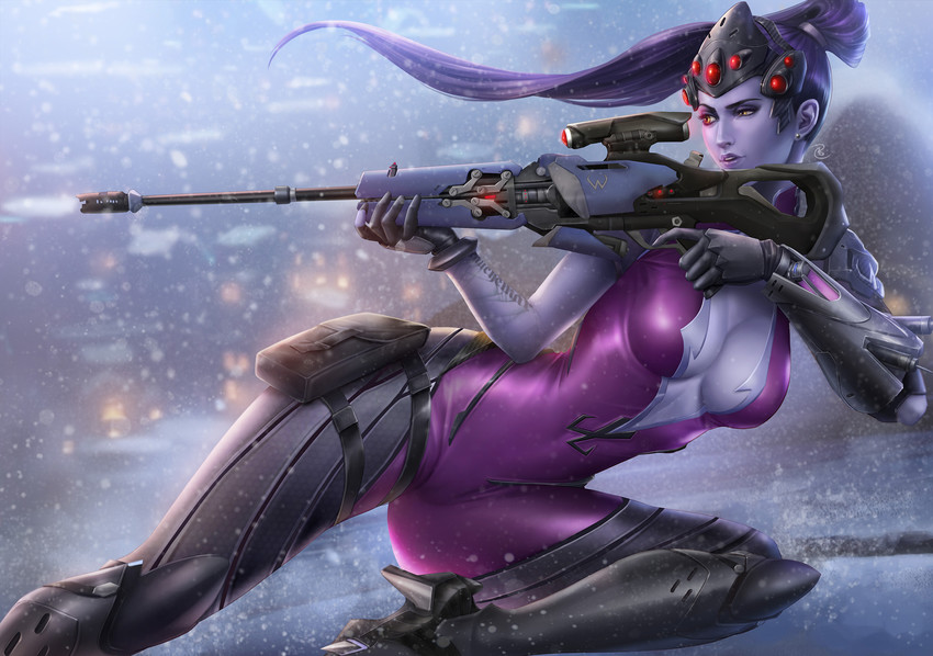 widowmaker (overwatch and 1 more) drawn by john_law_bc