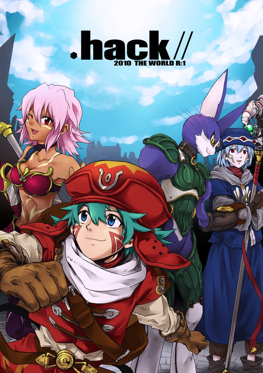 black rose, kite, elk, and mia (.hack// and 1 more) drawn by air+