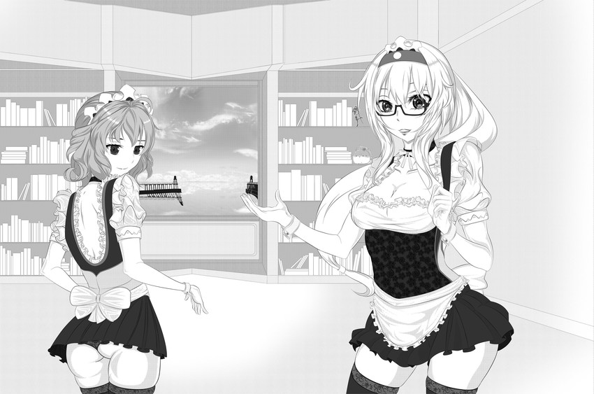 shoukaku and arizona (kantai collection and 2 more) drawn by thenyaaneco