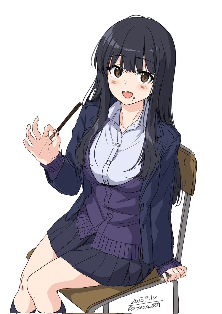 yamada anna (boku no kokoro no yabai yatsu) drawn by unasaka_ryou