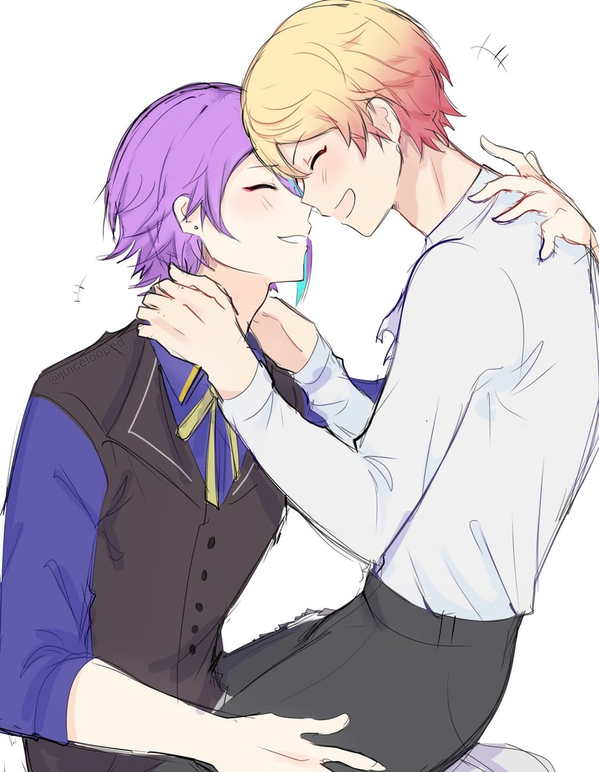 tenma tsukasa and kamishiro rui (project sekai) drawn by adair_(juicelooped)