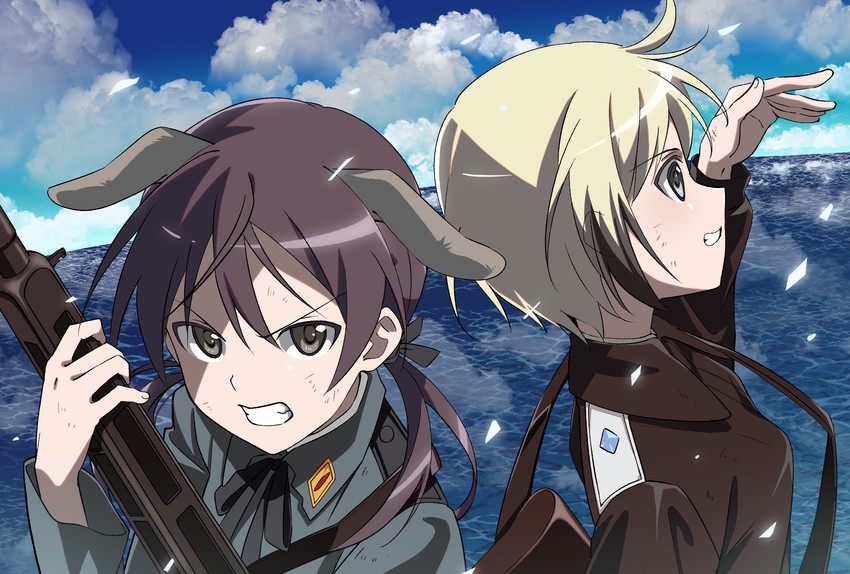 erica hartmann and gertrud barkhorn (world witches series and 1 more) drawn by naguramu