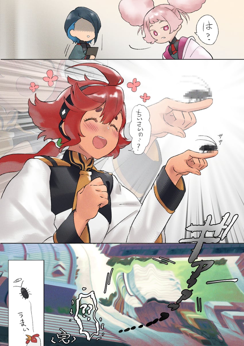 suletta mercury, chuatury panlunch, and nika nanaura (gundam and 1 more) drawn by soul_(tamashii)