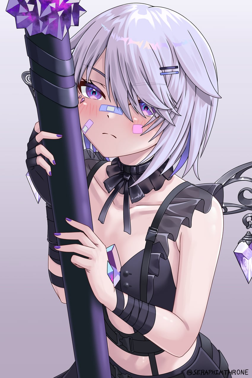 koseki bijou (hololive and 1 more) drawn by seraphim_throne