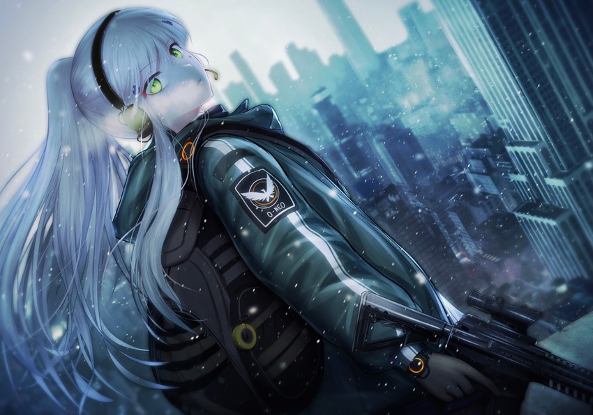 hk416 and agent 416 (girls' frontline and 1 more) drawn by guchagucha
