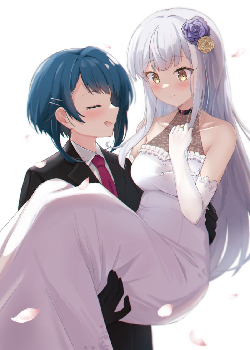 kon kanaho and aizawa kazuha (assault lily) drawn by ayumu_(ayumu3659)