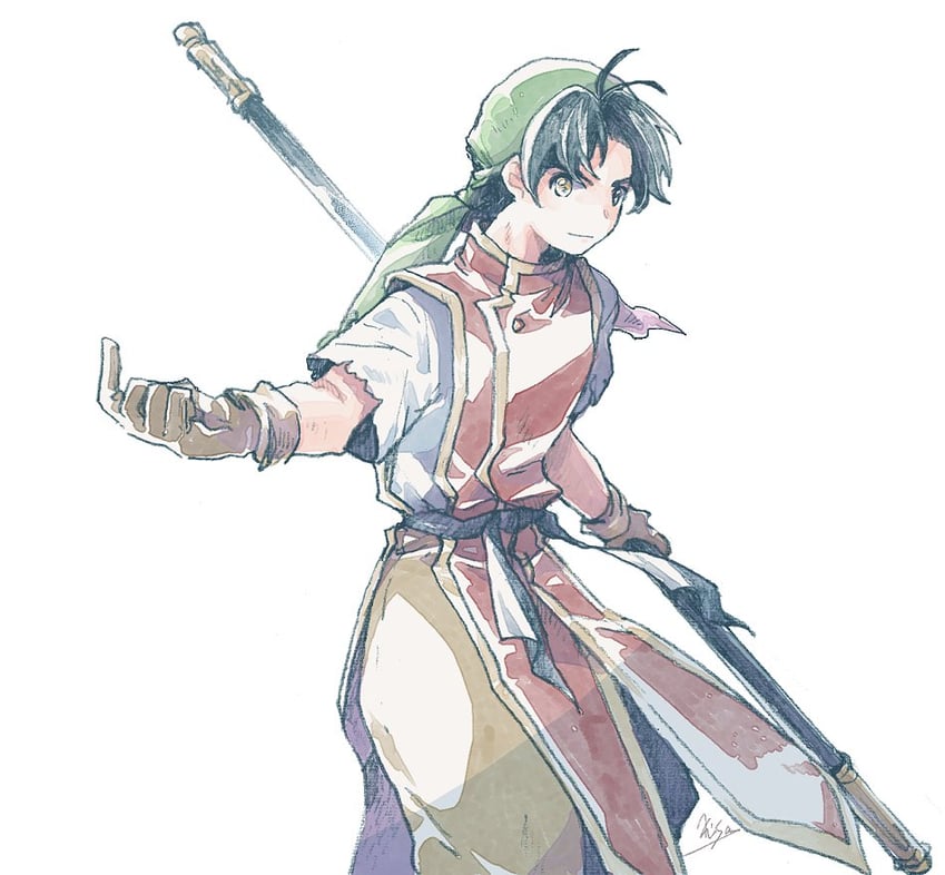 tir mcdohl (gensou suikoden and 1 more) drawn by michibata_65