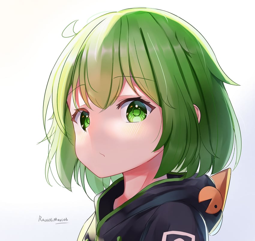 manjaro-chan (os-tan and 2 more) drawn by raviolimavioli