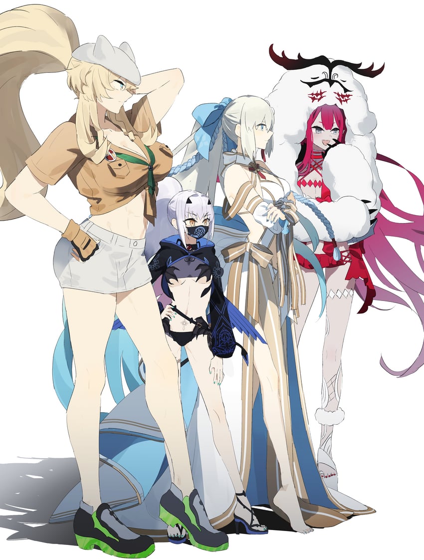 baobhan sith, morgan le fay, melusine, barghest, and cernunnos (fate and 1 more) drawn by ninjin_(ne_f_g_o)