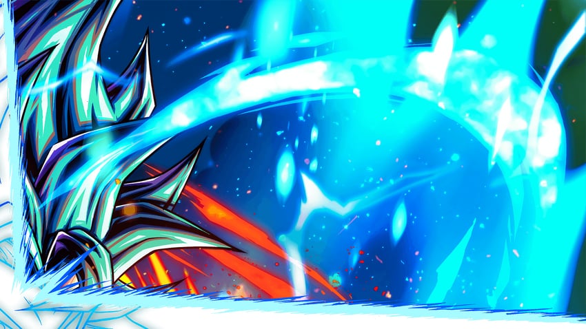 vegetto (dragon ball and 1 more) drawn by ricoxhetgfx