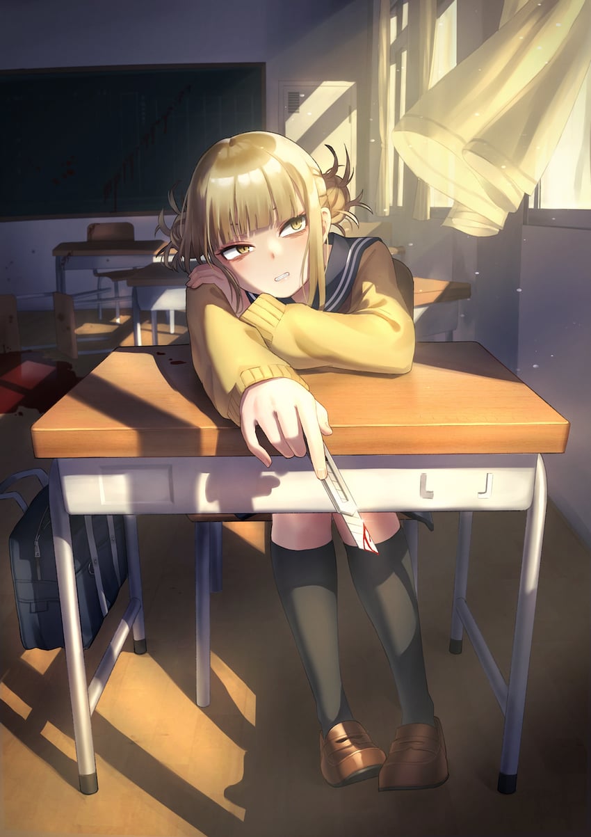 toga himiko (boku no hero academia) drawn by sakoku_(rh_ty_ks)