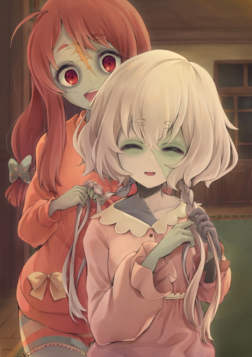 konno junko and minamoto sakura (zombie land saga) drawn by arigato_(rmskrtkdlqj)