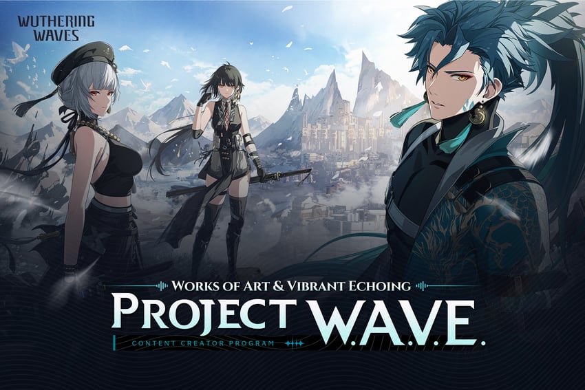 rover, female rover, jiyan, and sanhua (wuthering waves)