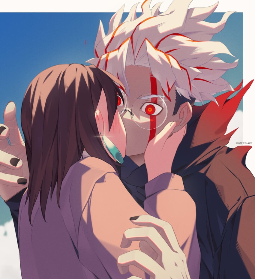 ayase momo and takakura ken (dandadan) drawn by zoom_ret