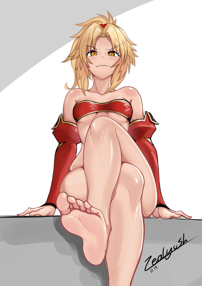 mordred (fate and 1 more) drawn by zealyush