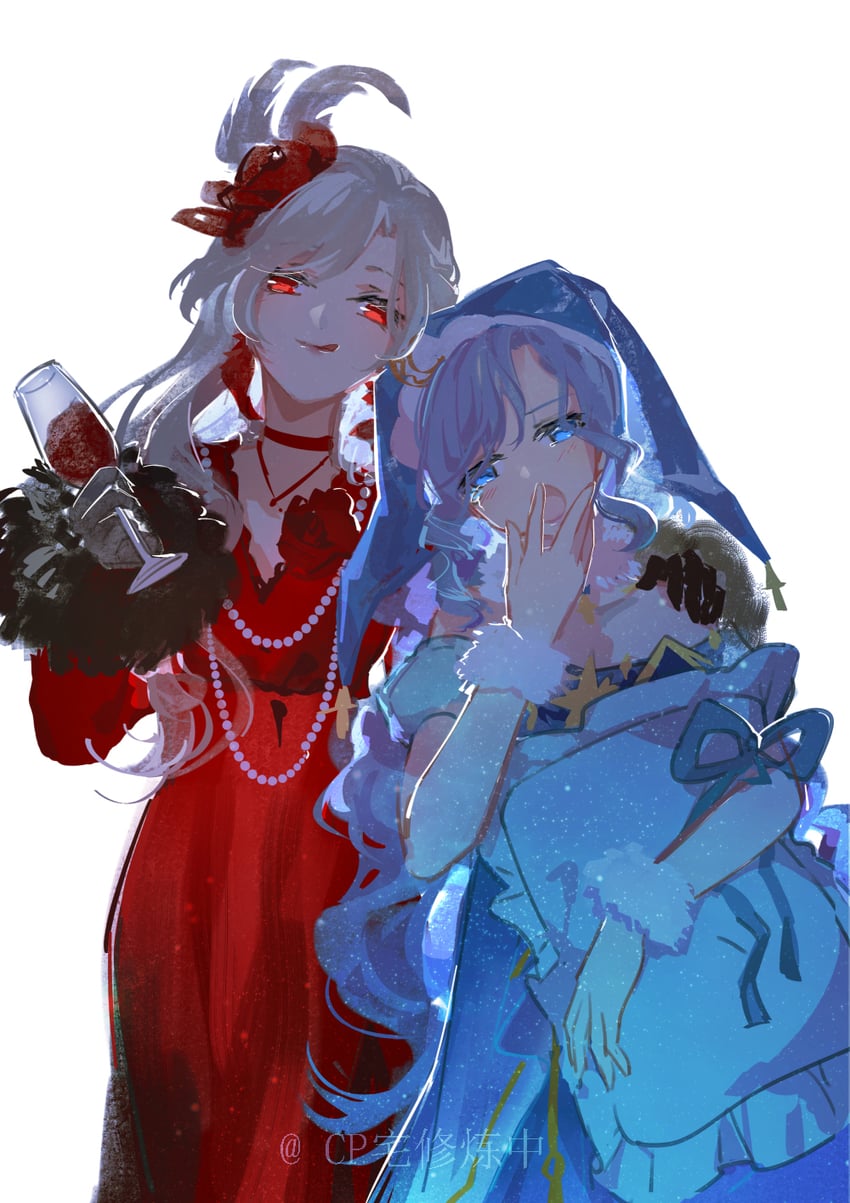 celestial whispers and rosy reverie (nikki and 1 more) drawn by cat_princess