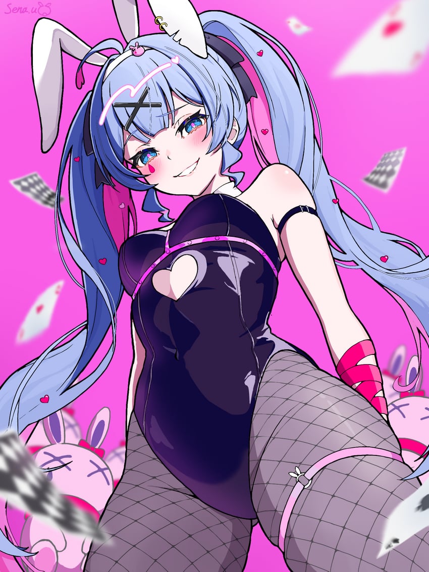hatsune miku (vocaloid and 1 more) drawn by uzuki_sena