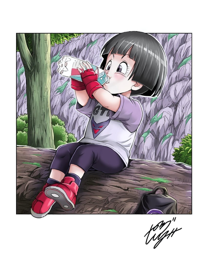 pan (dragon ball and 2 more) drawn by youngjijii