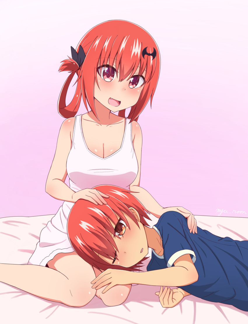 satanichia kurumizawa mcdowell and kurumizawa satanichia mcdowell's brother (gabriel dropout) drawn by nyaroon