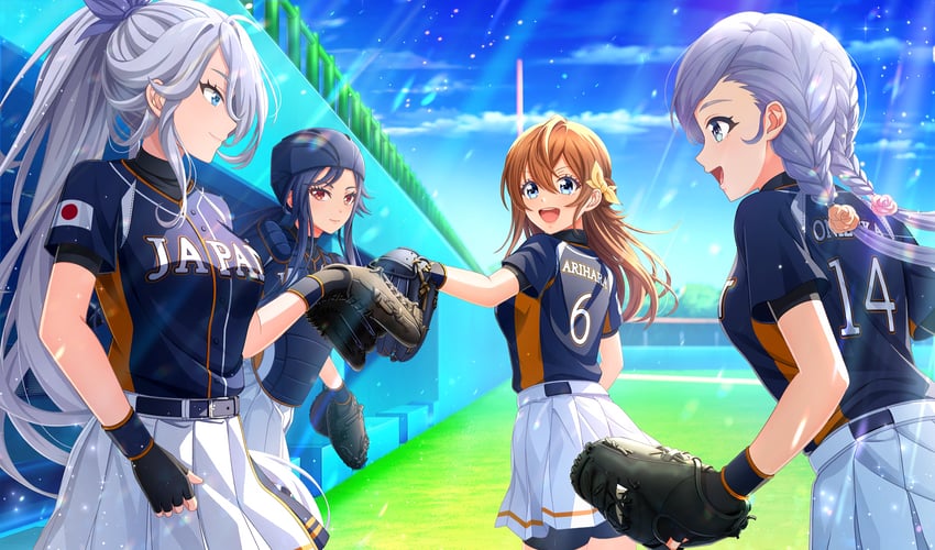 arihara tsubasa, kusakari rena, inui kei, and onizuka kiri (cinderella series and 1 more)