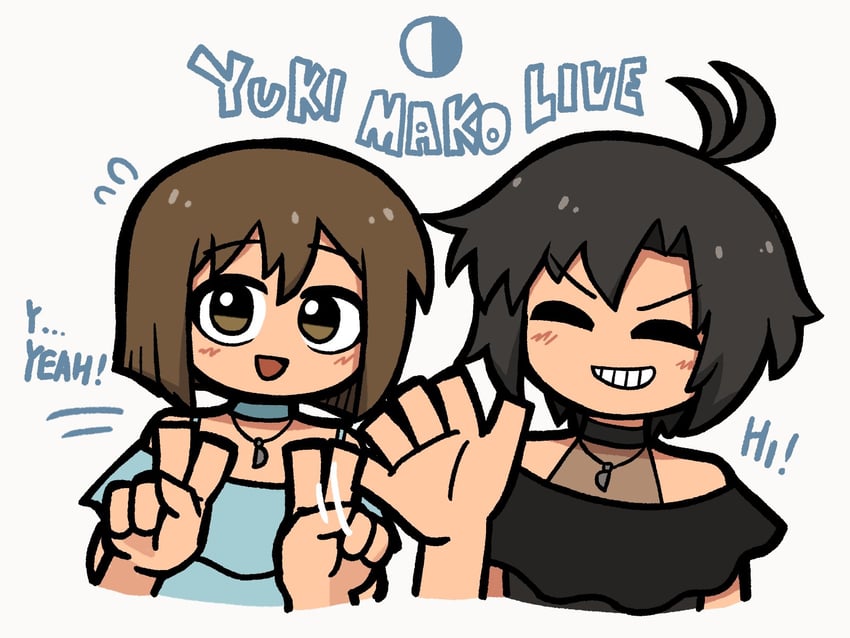 kikuchi makoto and hagiwara yukiho (idolmaster and 2 more) drawn by fis_(t83192933)