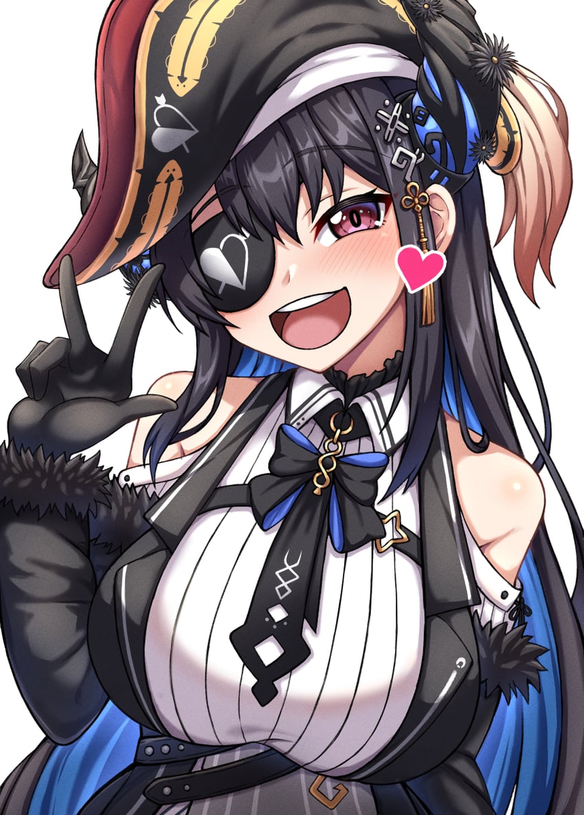 houshou marine and nerissa ravencroft (hololive and 1 more) drawn by kina_(akina736)