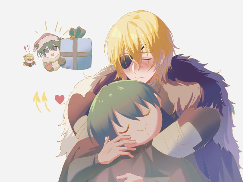 dimitri alexandre blaiddyd and male byleth (fire emblem and 2 more) drawn by biaoqingfuhao