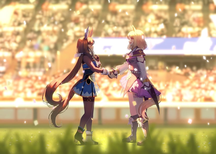 admire vega and narita top road (umamusume) drawn by amane_hikari