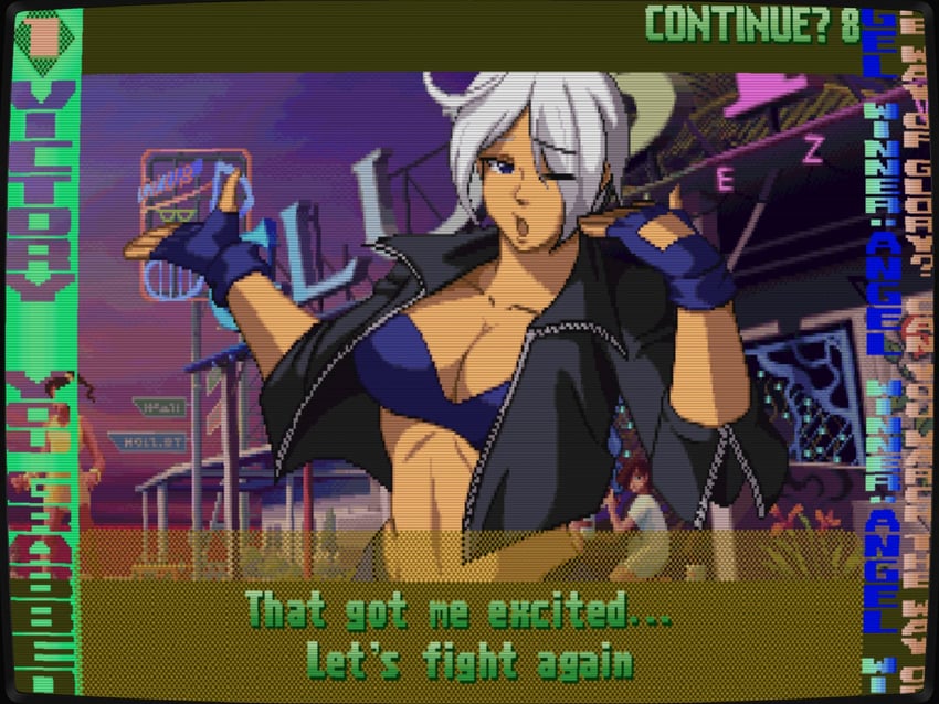 angel (the king of fighters and 1 more) drawn by nakamanga