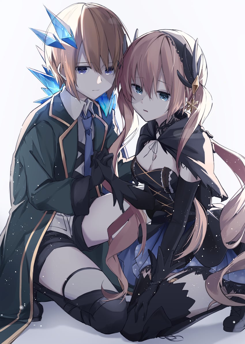 chaos gerda and shadow kai (grimms notes) drawn by iumi_urura