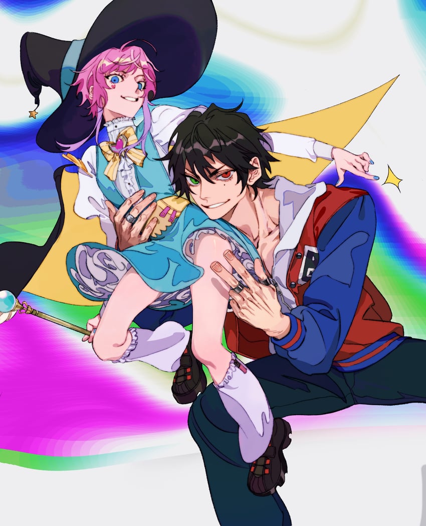 amemura ramuda and yamada ichiro (hypnosis mic) drawn by reichio