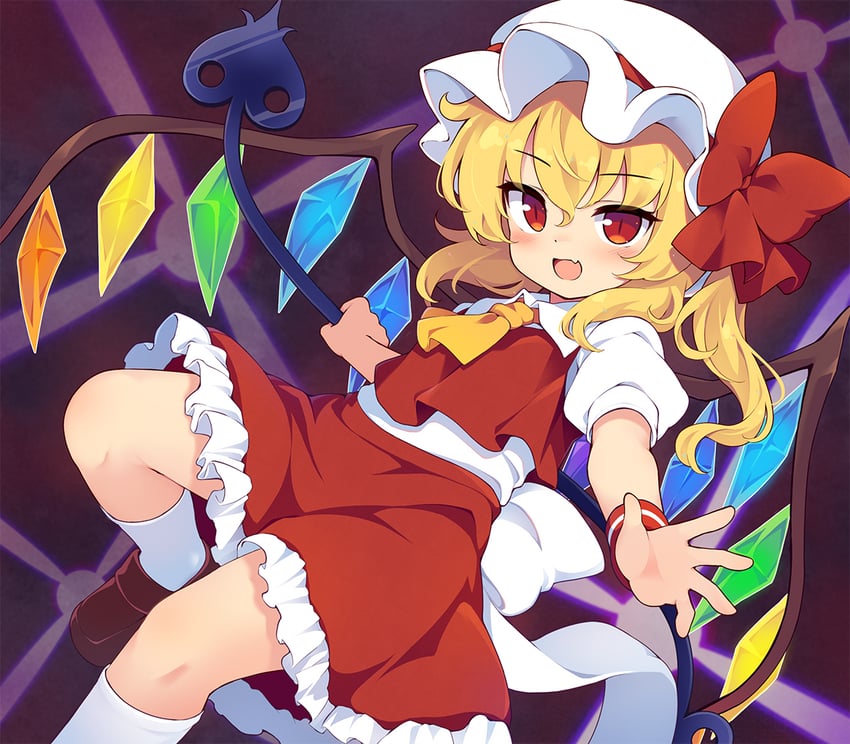 flandre scarlet (touhou) drawn by baku-p