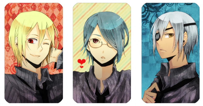 kazemaru ichirouta, afuro terumi, and sakuma jirou (inazuma eleven) drawn by eco_(att0v0)