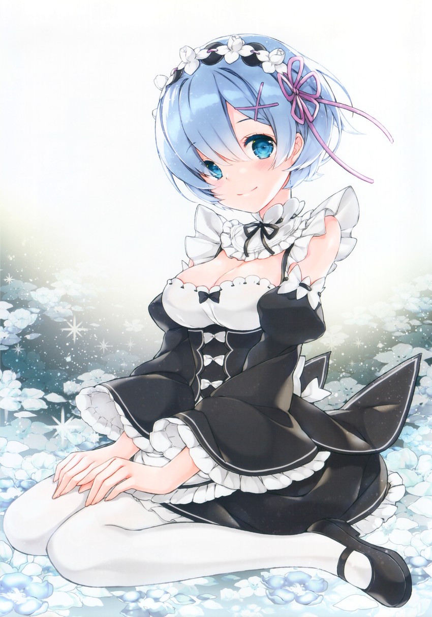 rem (re:zero kara hajimeru isekai seikatsu) drawn by juna