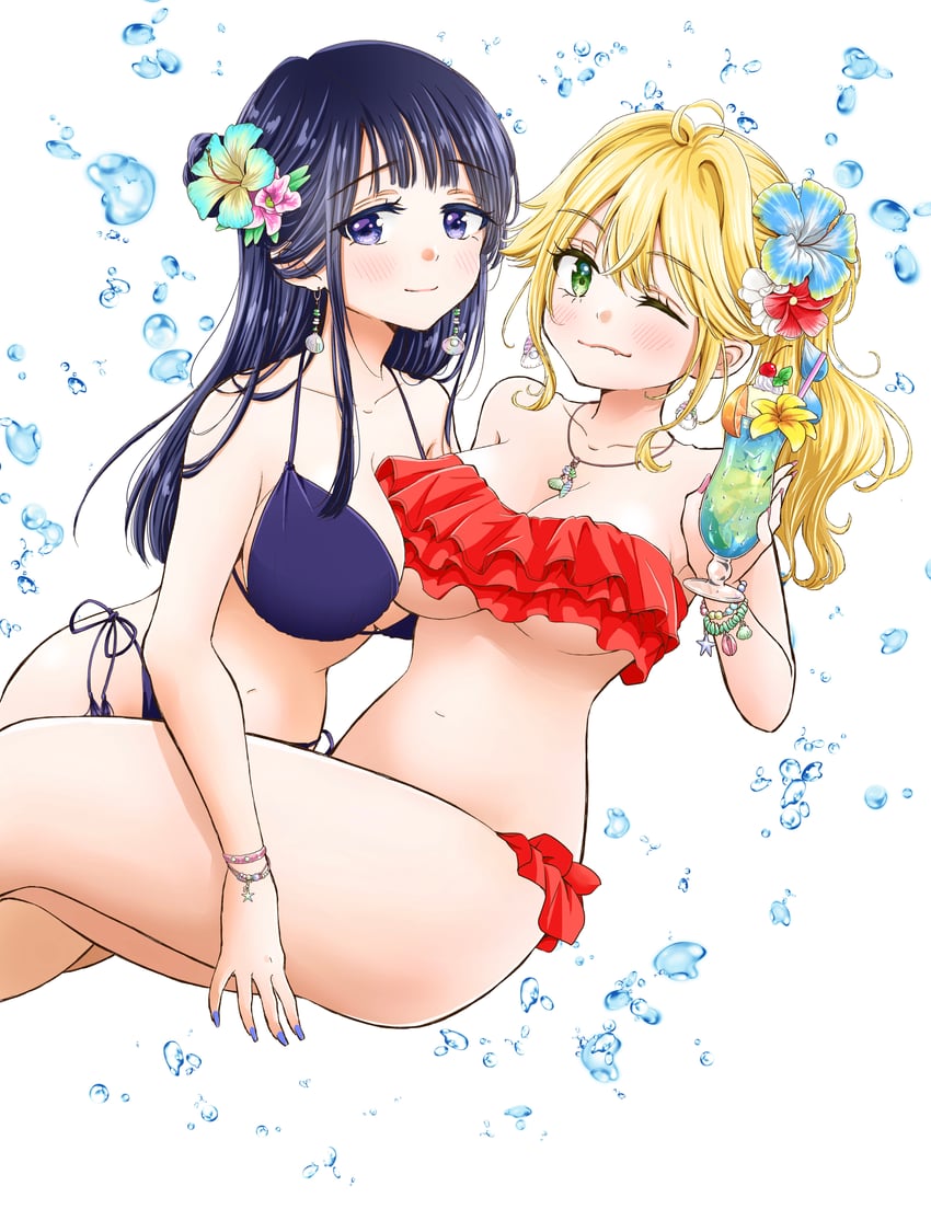 asahino futaba and shirozaka shizuru (gal nipa-chan wa semararetai) drawn by umeyama_tarako