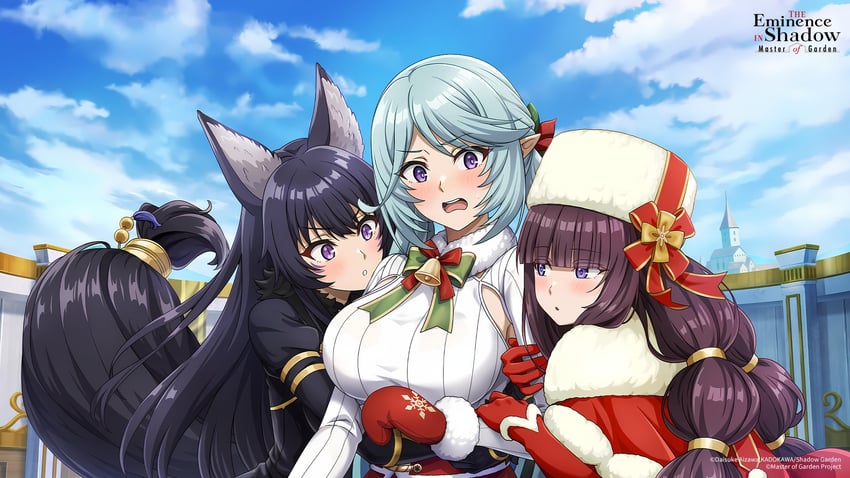 delta, epsilon, and eta (kage no jitsuryokusha ni naritakute! and 1 more)
