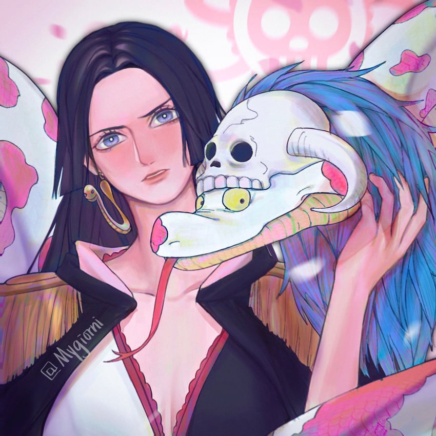 boa hancock and salome (one piece and 1 more) drawn by mygiorni