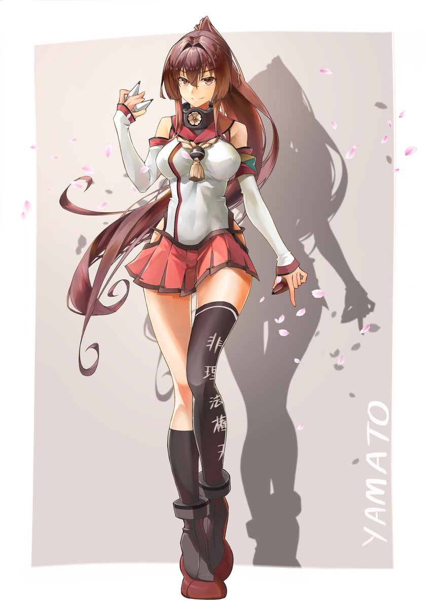 yamato and yamato kai (kantai collection) drawn by echo-kilo