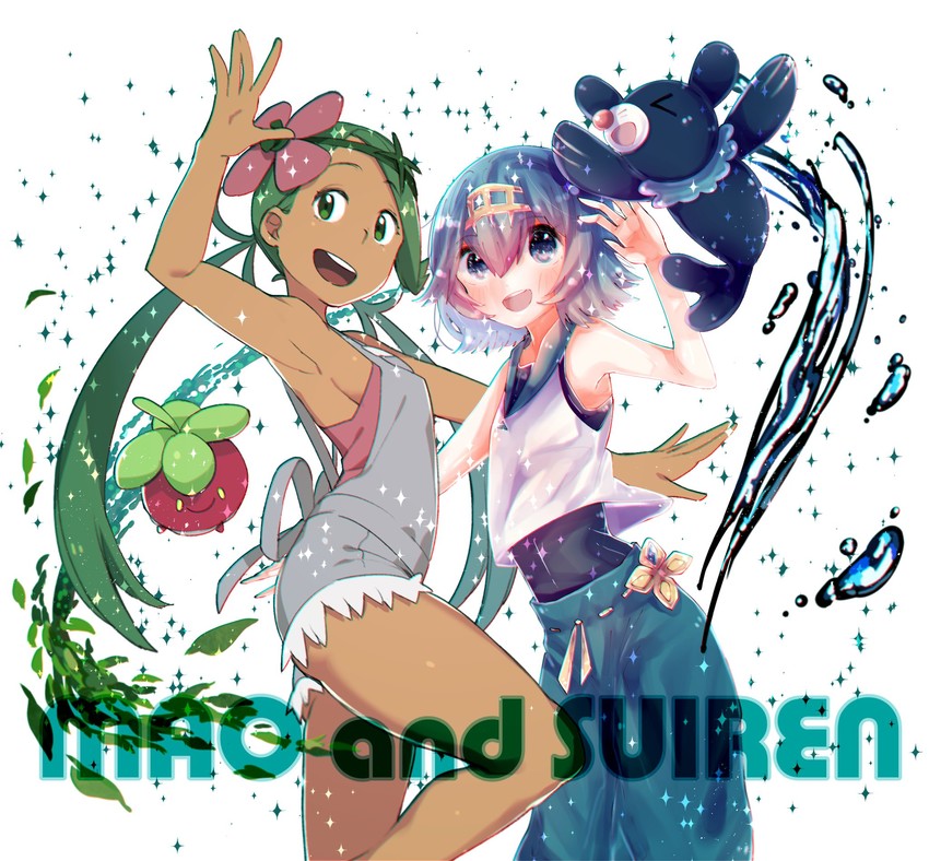 lana, mallow, popplio, and bounsweet (pokemon and 1 more)